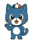 Beuki Chat Bleu Mascotte si site
